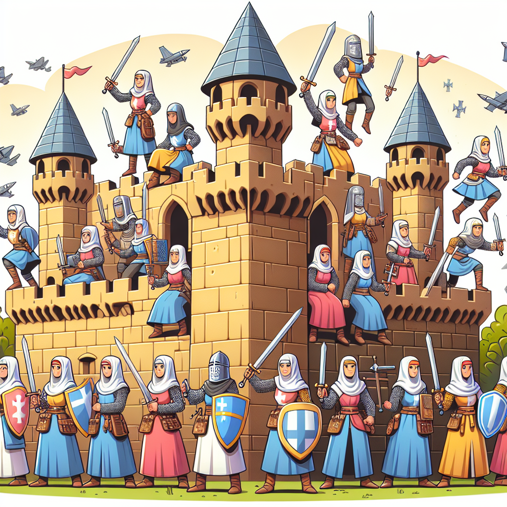 Medieval Castle Defense Paint By Number