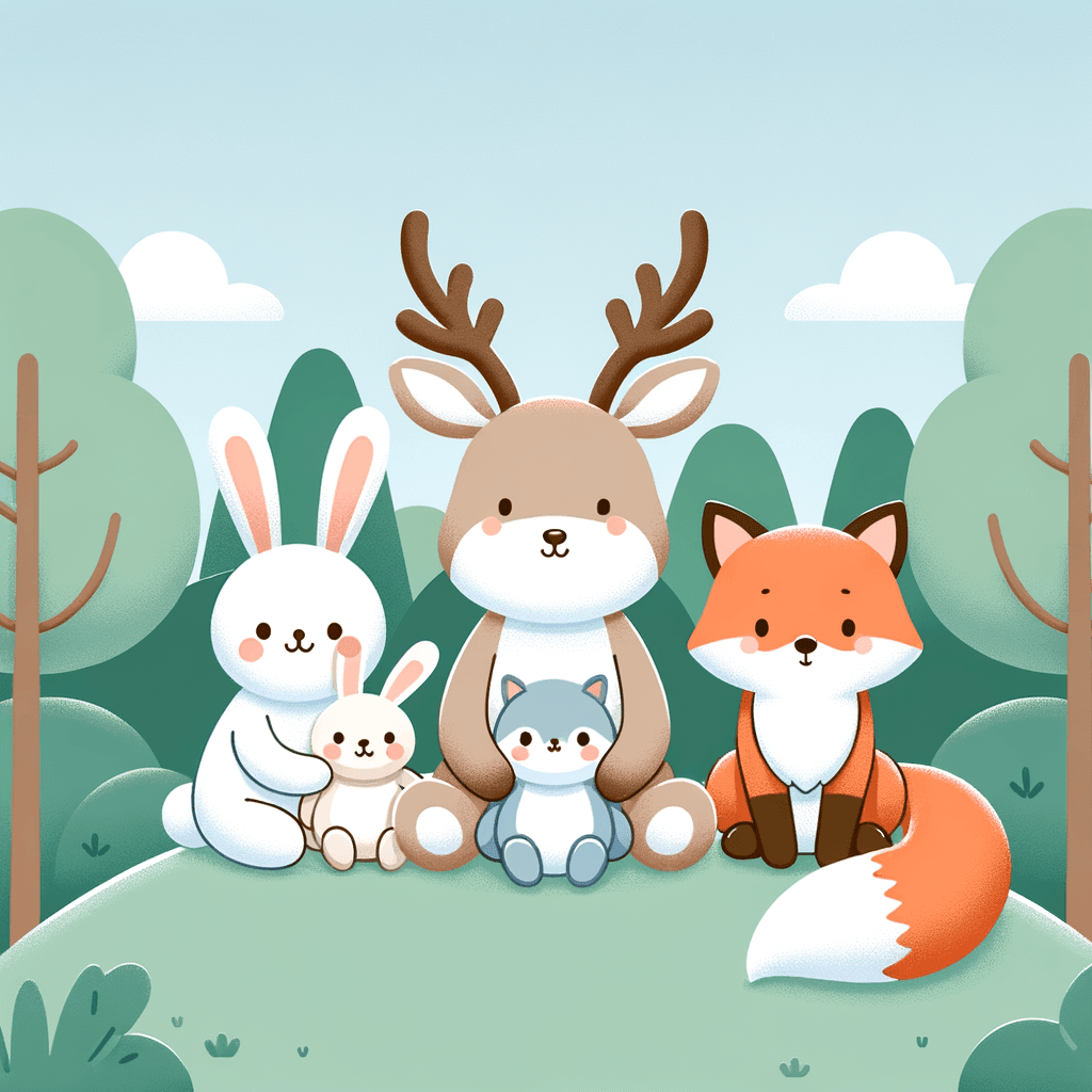 Animal Friends Gathering Paint By Number