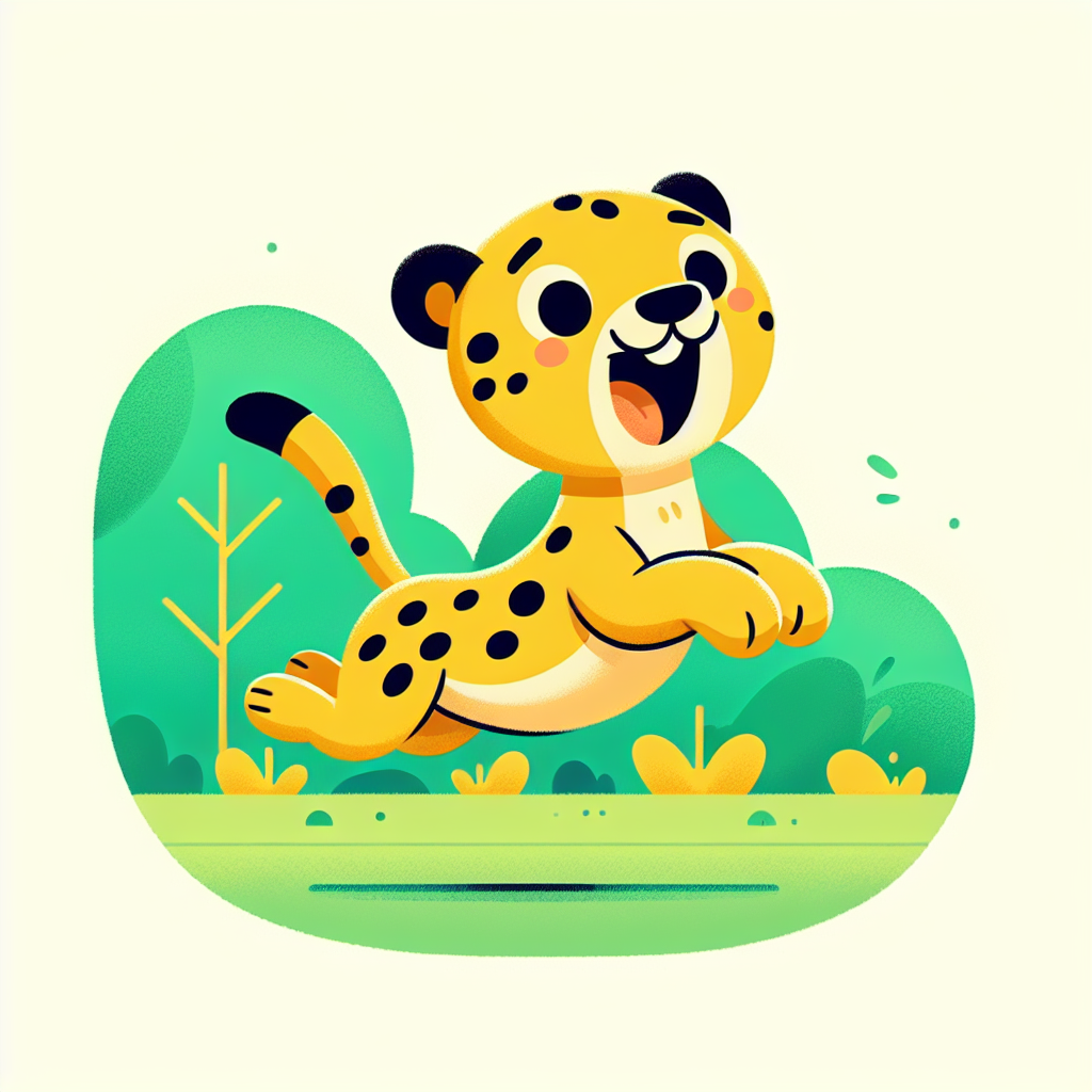 Bouncy Cheetah Numbered Painting Kits