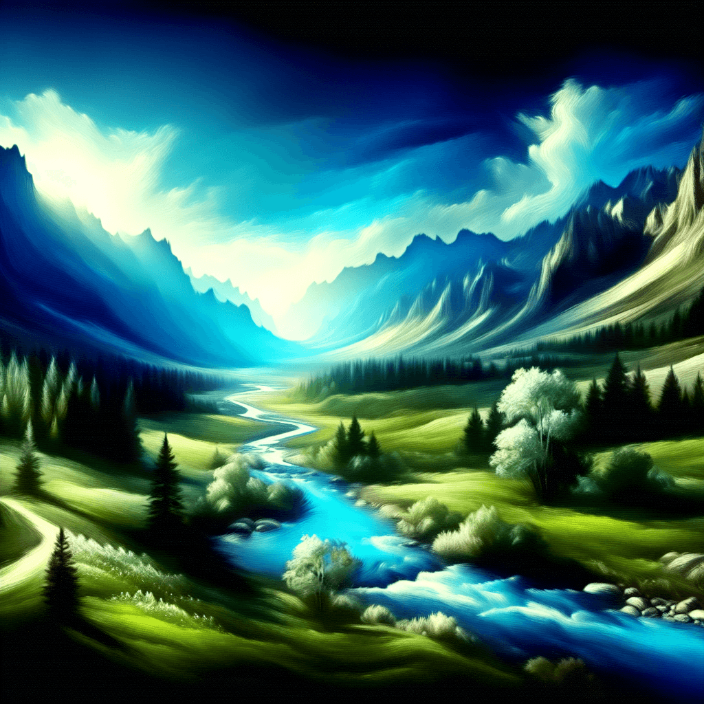 Enchanting Mountain Valley DIY Paint By Numbers