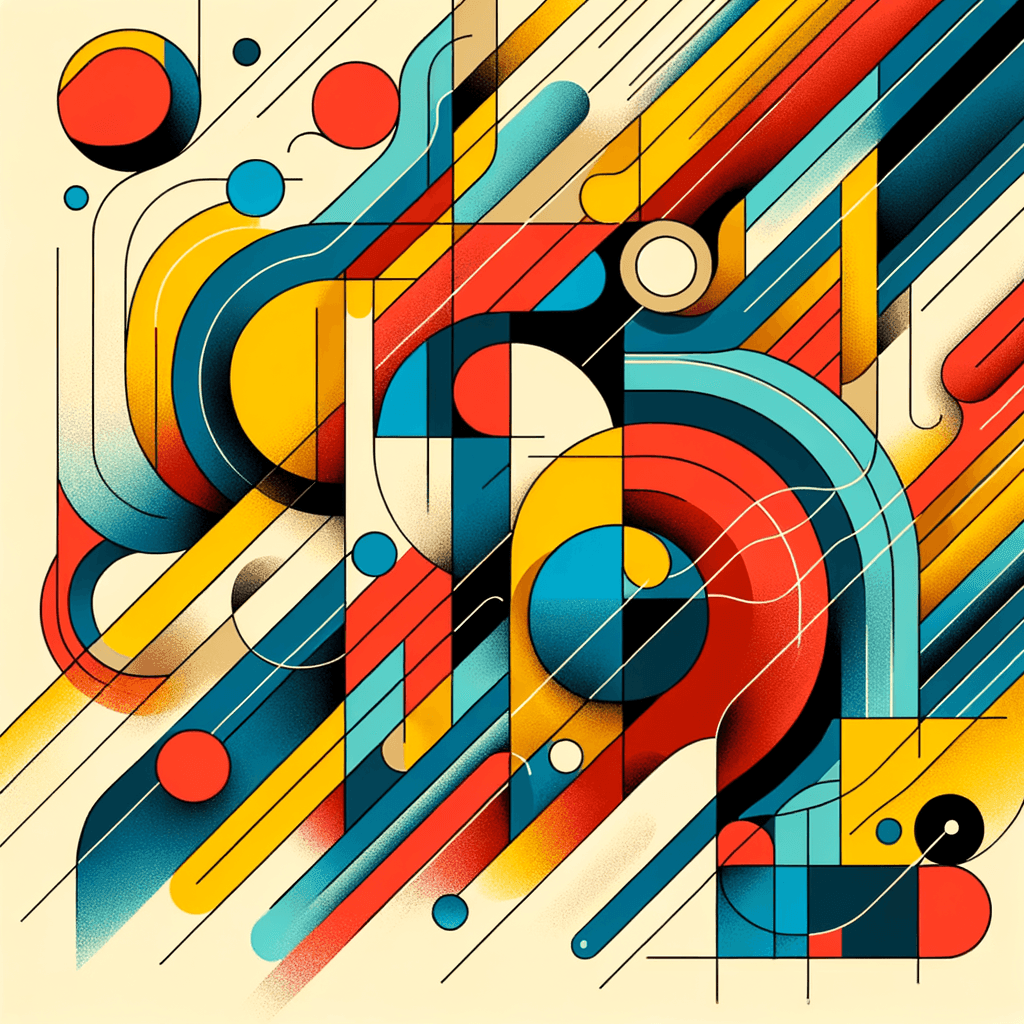 Colorful Abstract Shapes Paint By Numbers