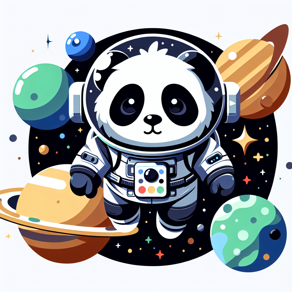 Galaxy Panda Expedition Numbered Painting Kits