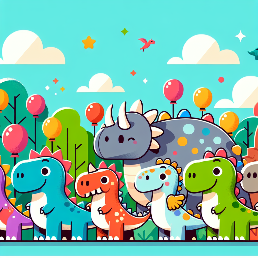 Dazzling Dino Parade Numbered Painting Kits