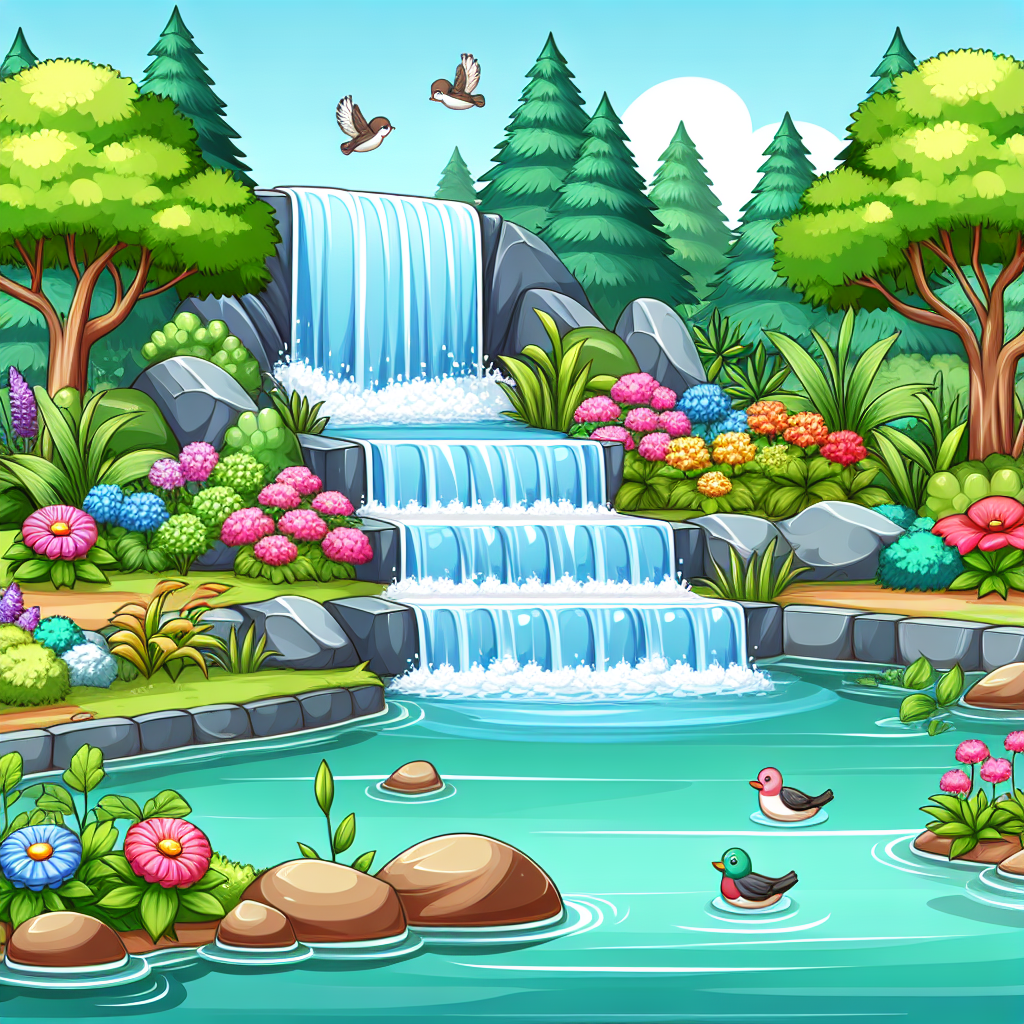 Whispering Waterfall's Secret Paint By Numbers