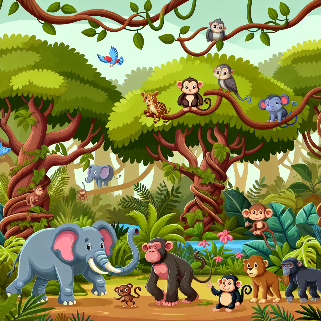 Jungle Safari Puzzle DIY Paint By Numbers