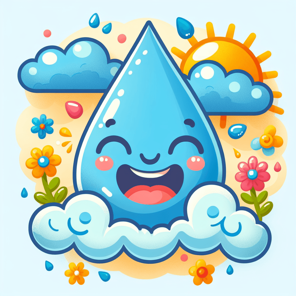 Cheerful Raindrop Paint By Numbers Kits