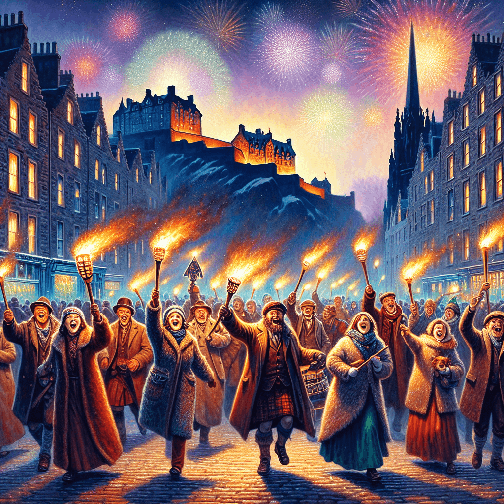 Hogmanay - Edinburgh - Scotland DIY Paint By Numbers