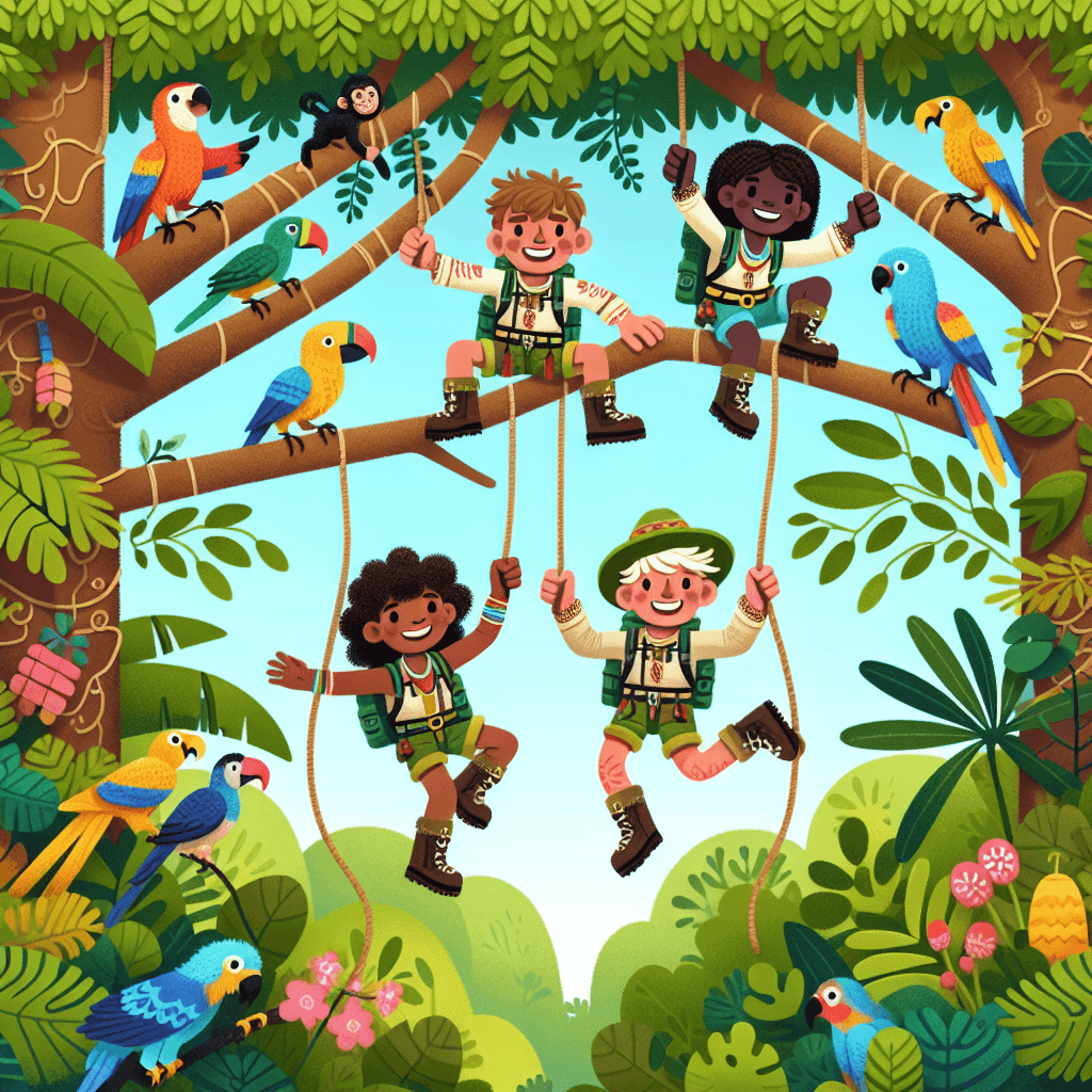 Jungle Treetop Adventure Paint By Numbers