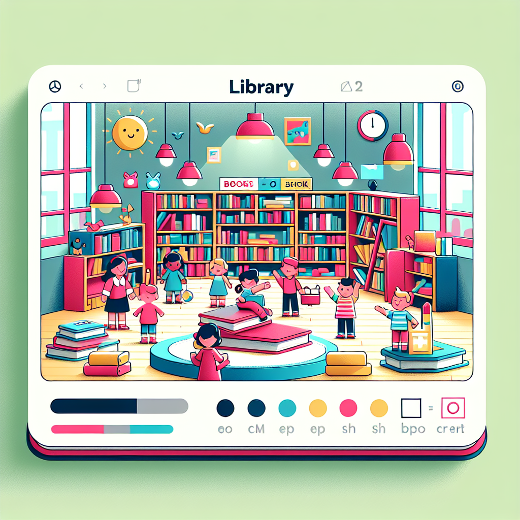 Lively Library Adventure Number Painting