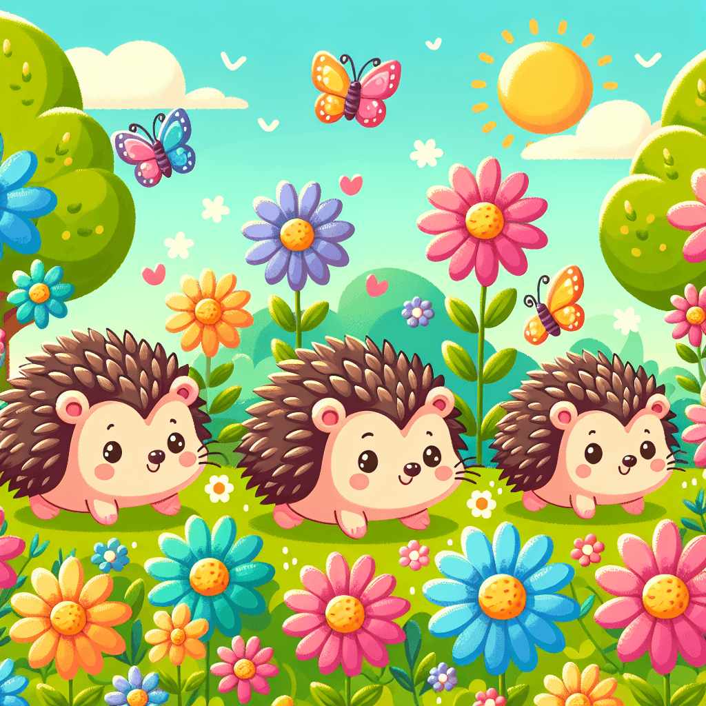 Happy Hedgehog Adventure Paint By Numbers Art