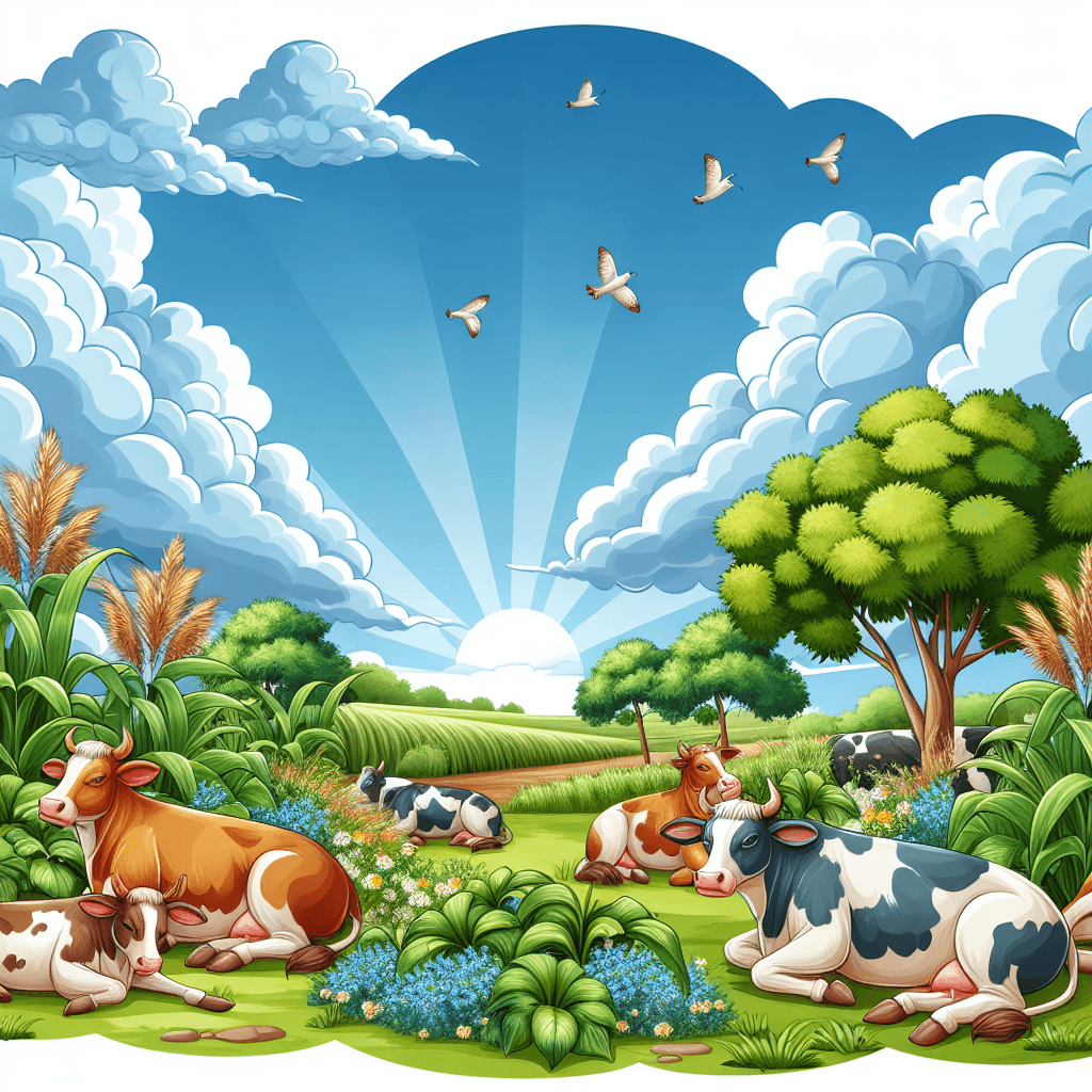 Cow Pastoral Bliss Numbered Painting Kits