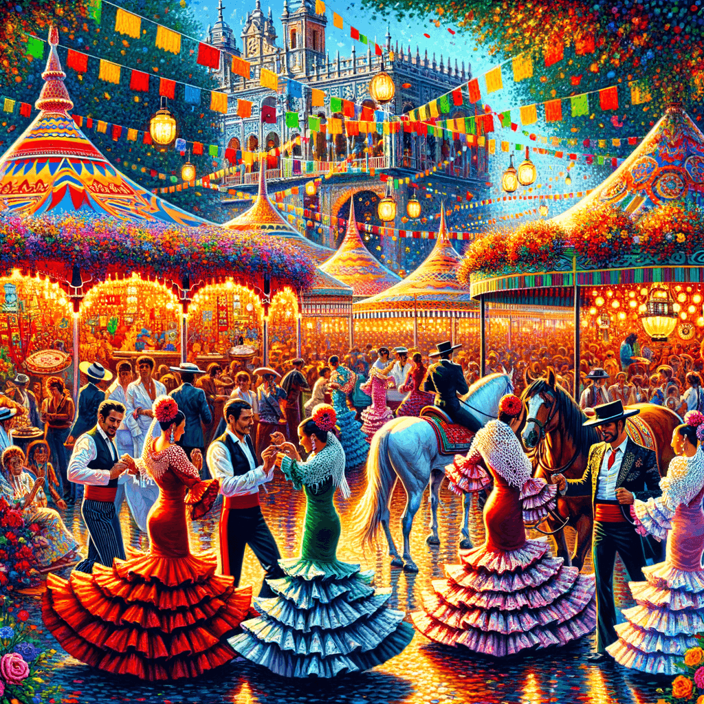 Feria De Abril - Seville, Spain Paint By Number