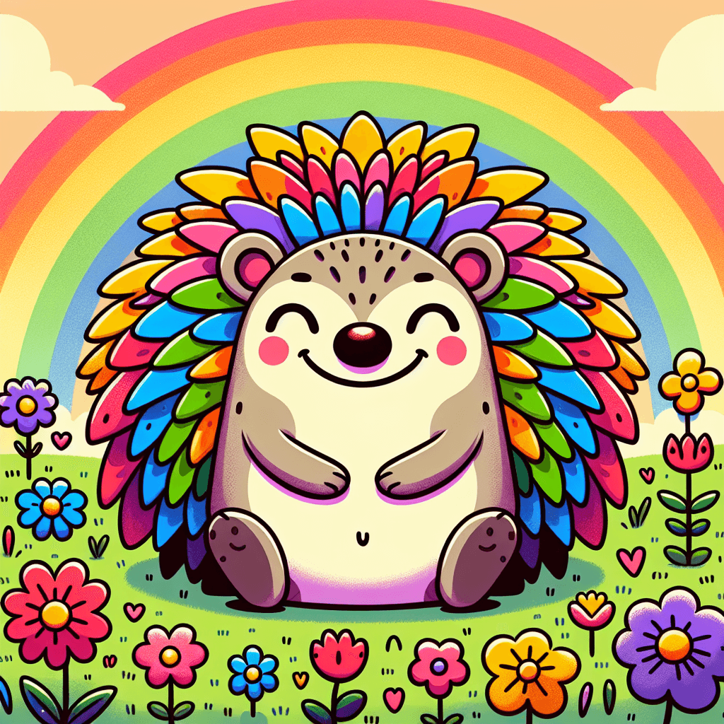 Rainbow Hedgehog Numbered Painting Kits