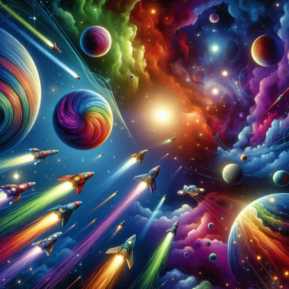 Galactic Adventures Await Numbered Painting Kits