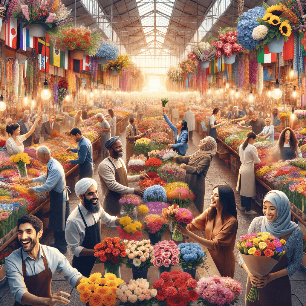 Fanciful Flower Market Paint By Numbers Kits