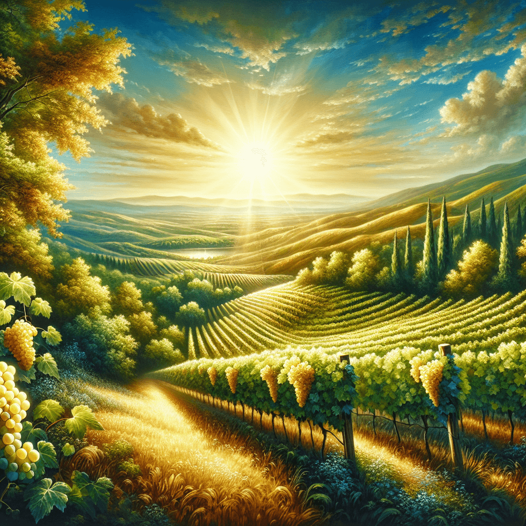 Golden Vineyard Vista Number Painting