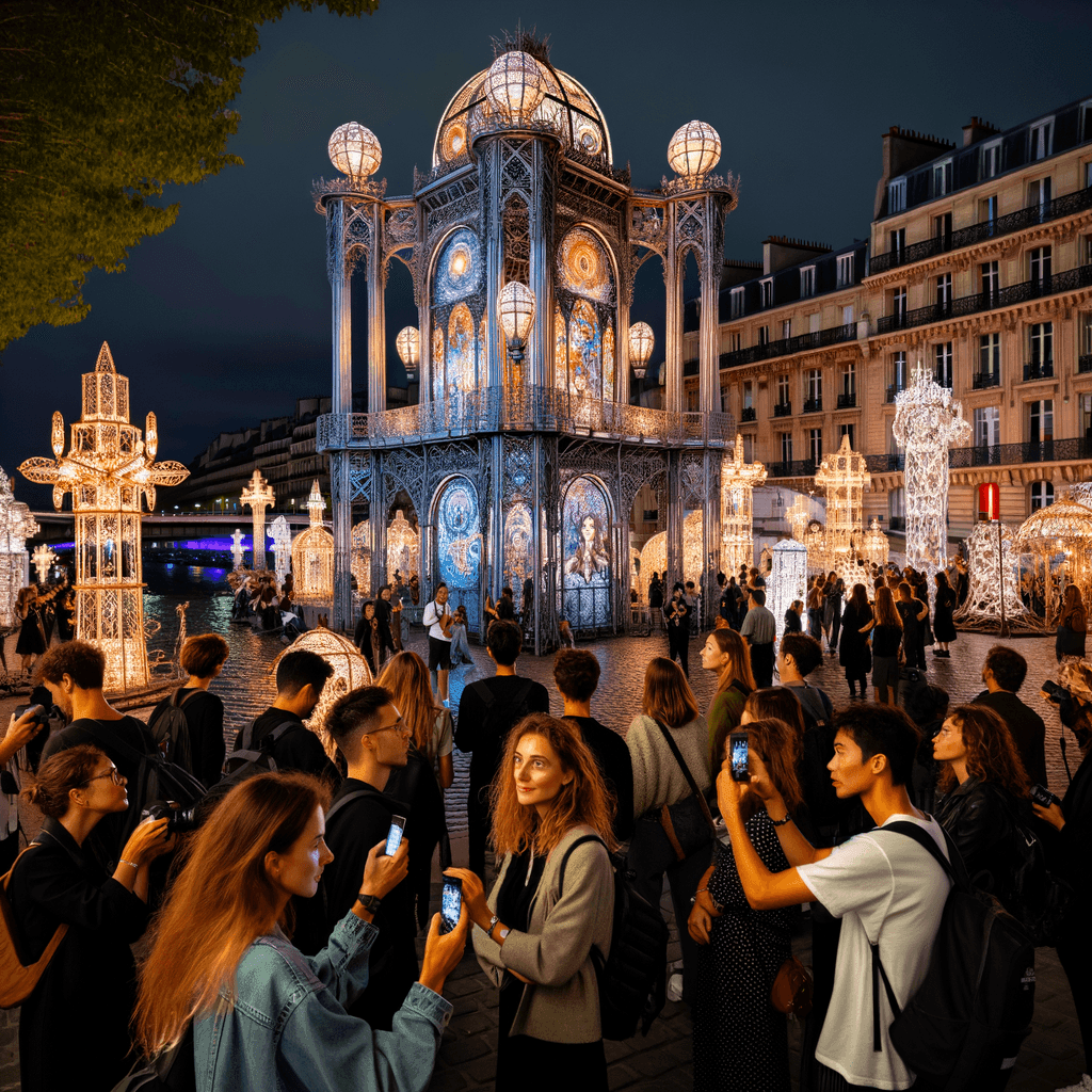 Nuit Blanche - France DIY Paint By Numbers