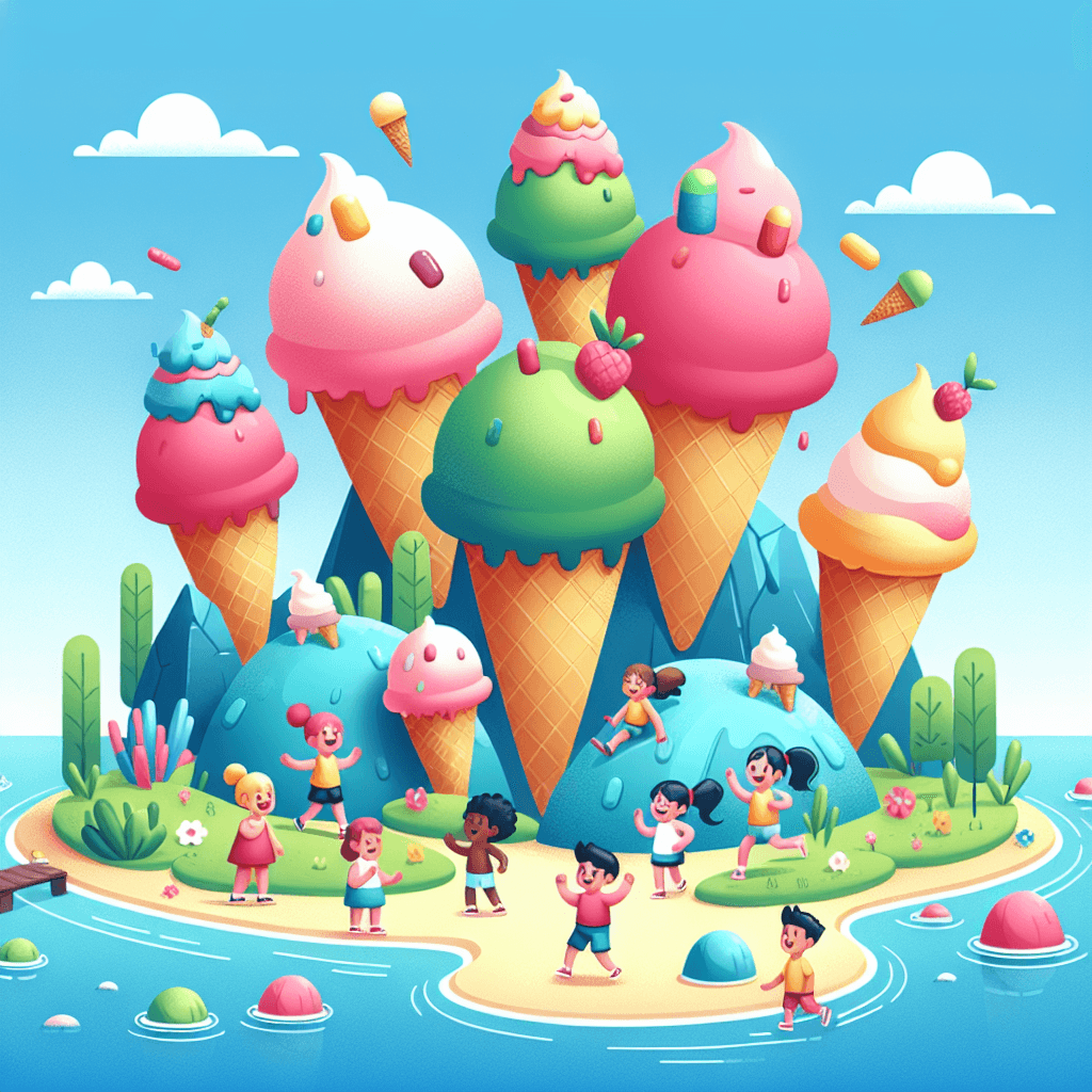 Ice Cream Island Fiesta Painting By Numbers Kit