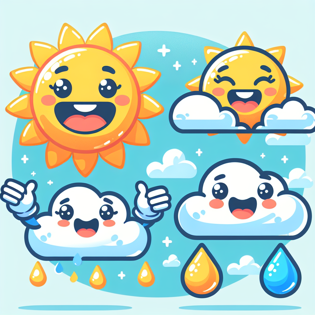 Charming Weather Friends Number Painting