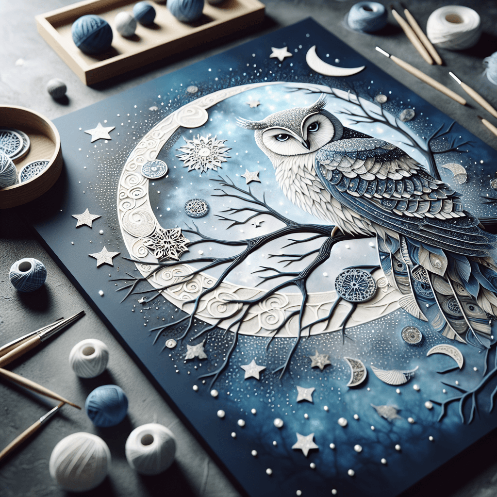 Mystical Owl In The Moonlight Paint By Numbers