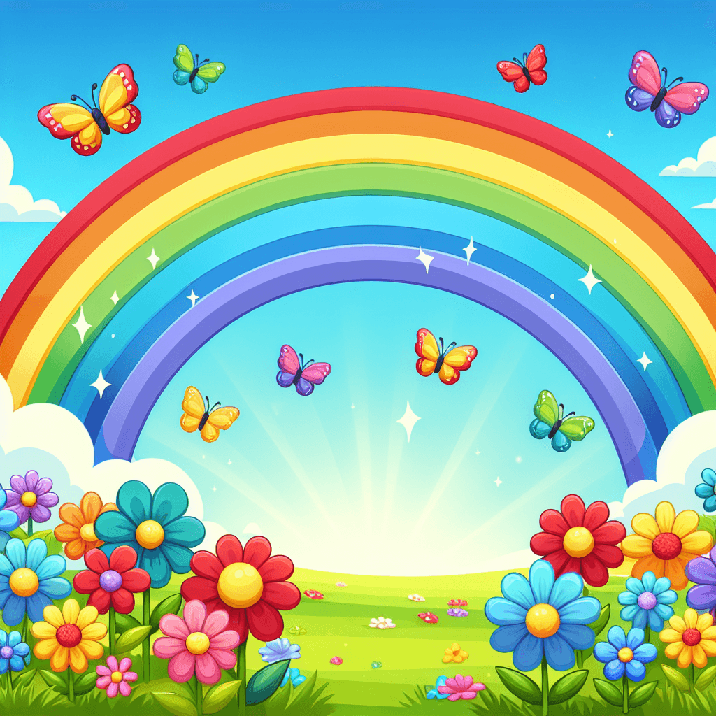 Joyful Rainbows Painting Number Kit
