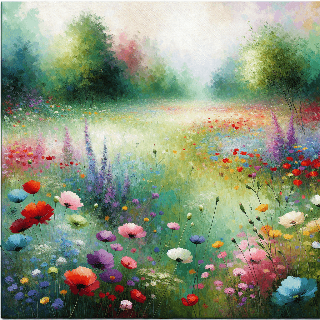 Wildflower Meadow Serenity Paint By Number