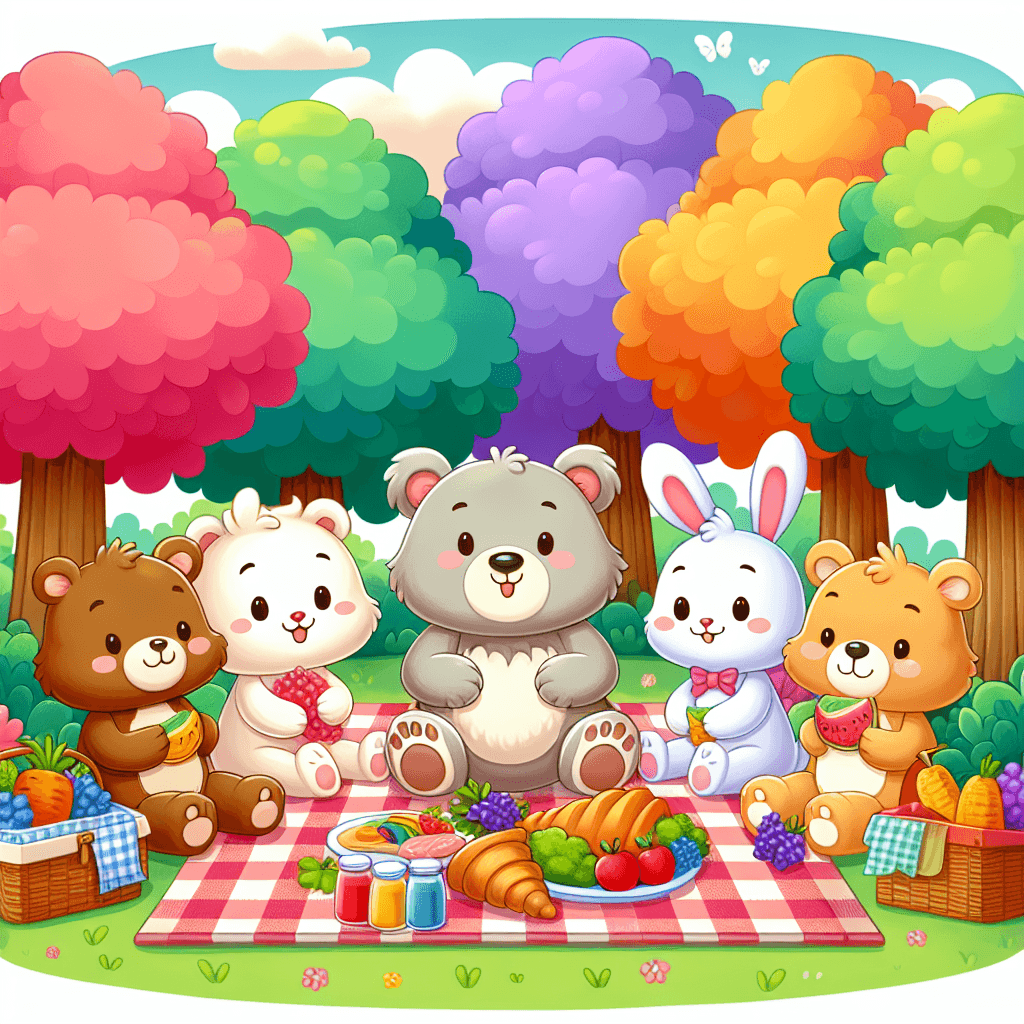 Merry Animal Picnic DIY Paint By Numbers