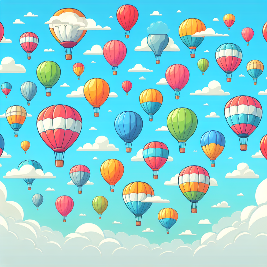 Floating In The Balloon Festival Paint By Color