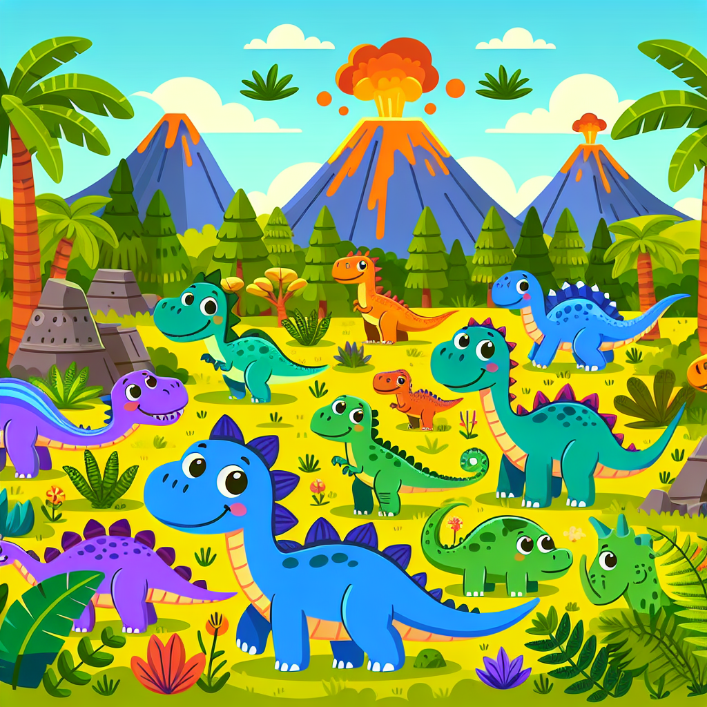 Dinosaur Expedition Team Paint By Numbers Art