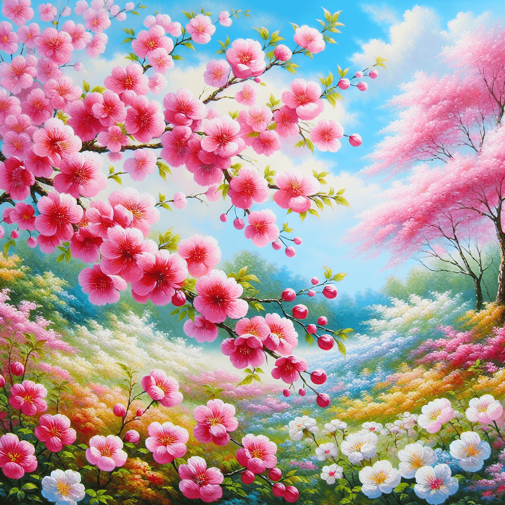 Spring Blossom Festival Paint By Color