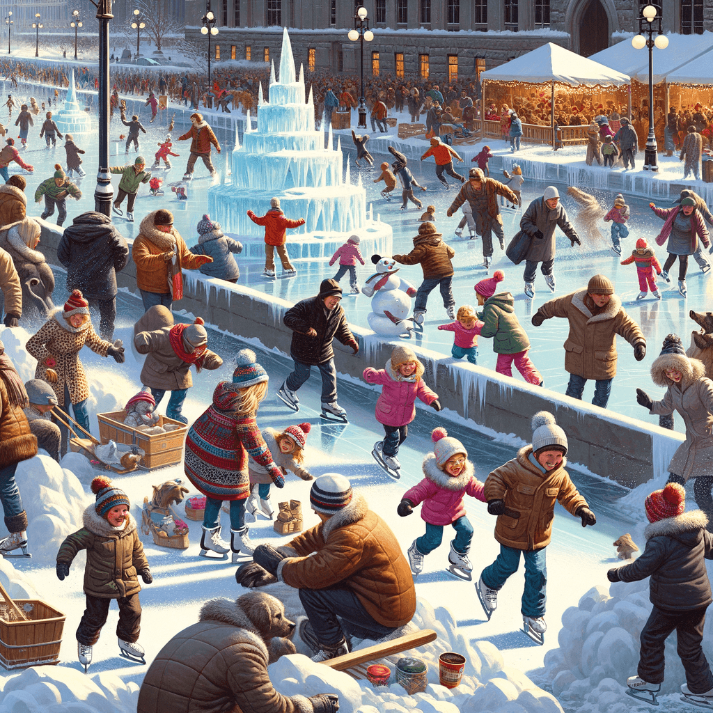 Winterlude - Ottawa, Canada Paint By Numbers Art