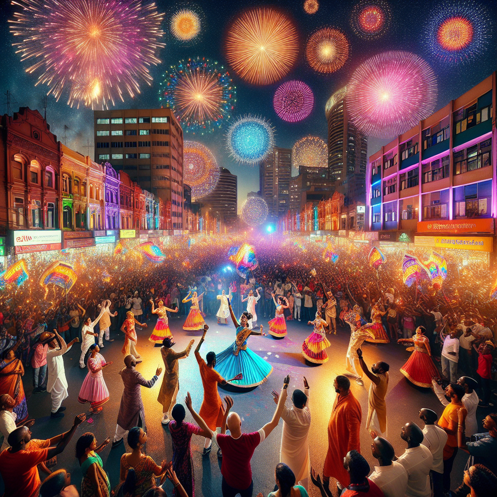 Durban Diwali Festival - South Africa Painting By Numbers Kit