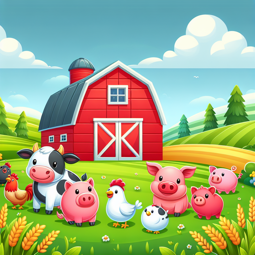 Lively Farm Numbered Painting Kits
