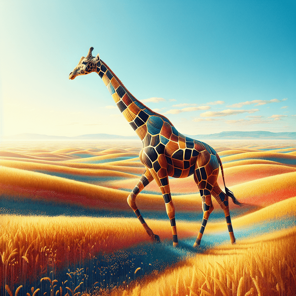 Giraffe's Serengeti Stroll DIY Paint By Numbers