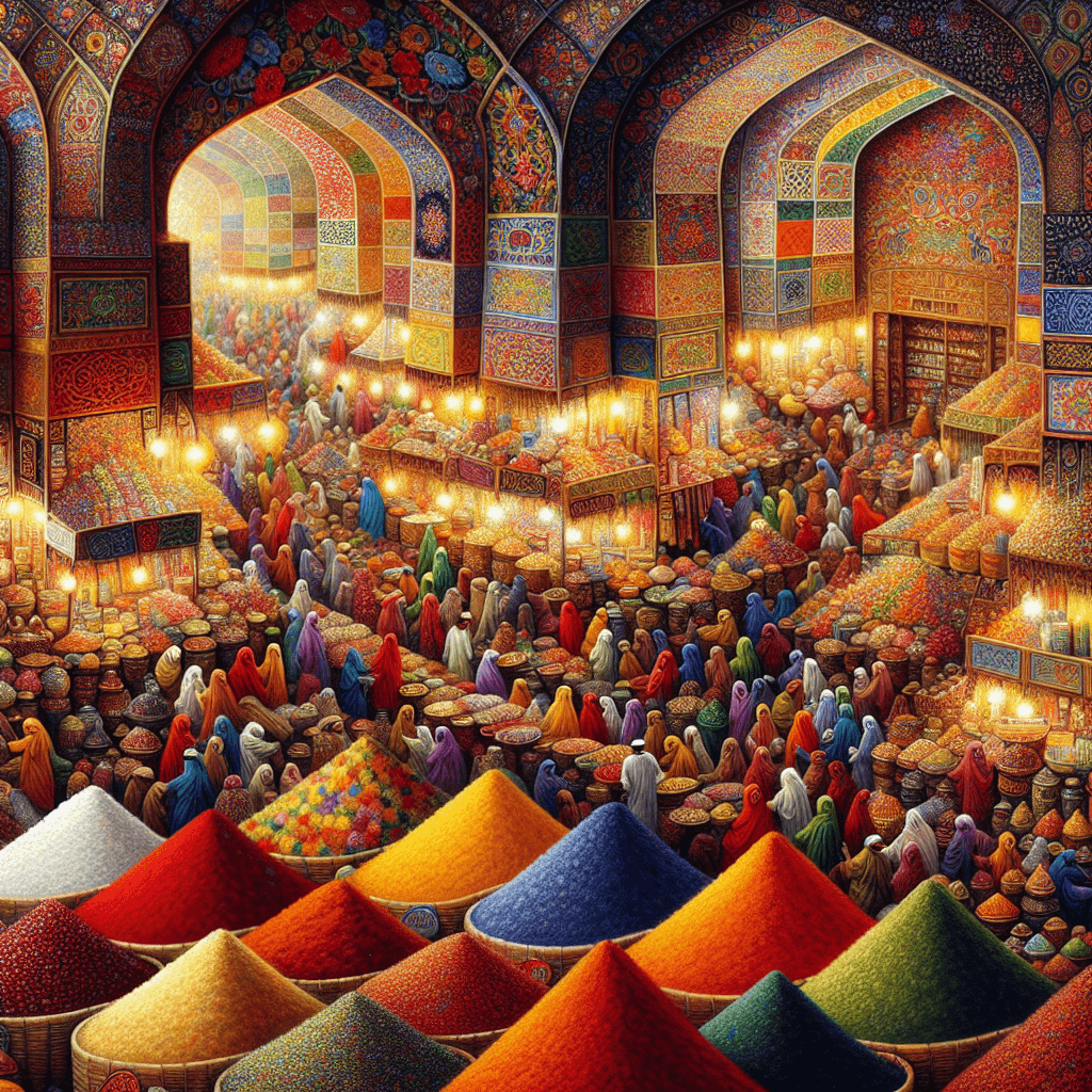 Eastern Delights Market Paint By Numbers Art
