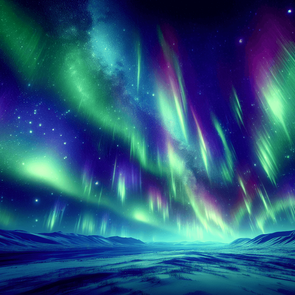 Enchanting Aurora Borealis Numbered Painting Kits