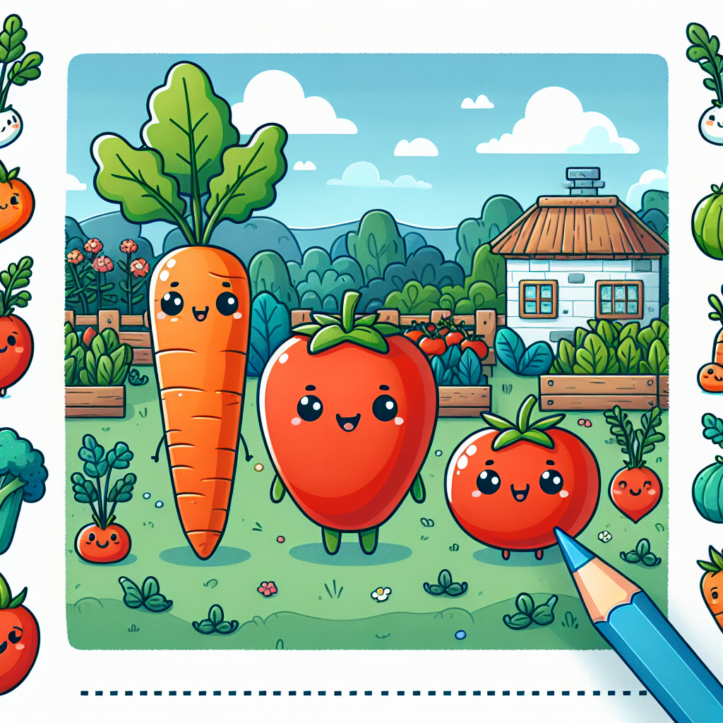 Vibrant Veggie Village Paint By Color