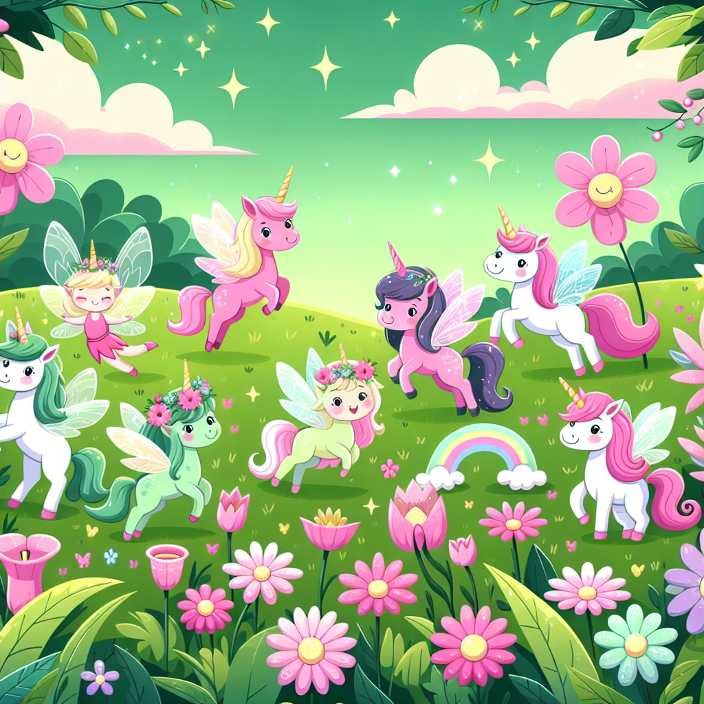 Meadow Of Mischief And Magic Number Painting