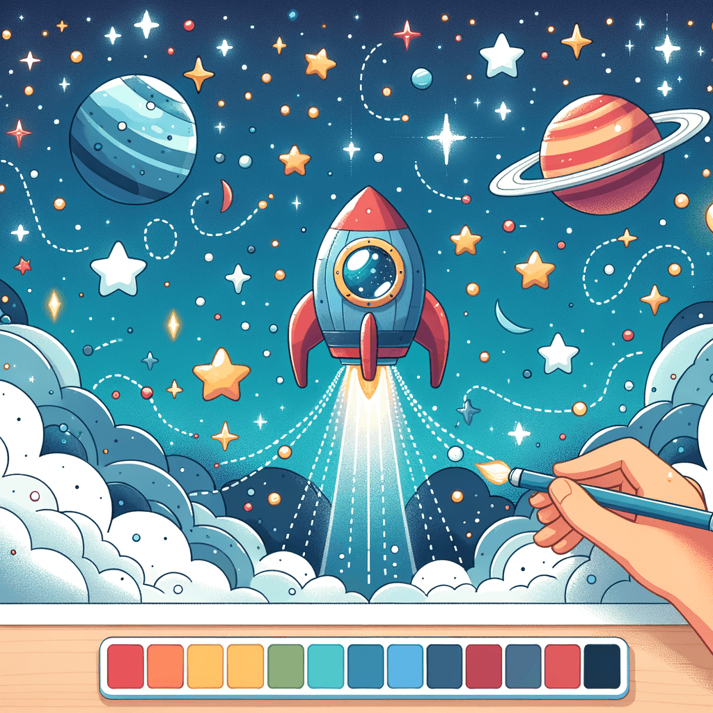 Starry Night Space Adventure Numbered Painting Kits