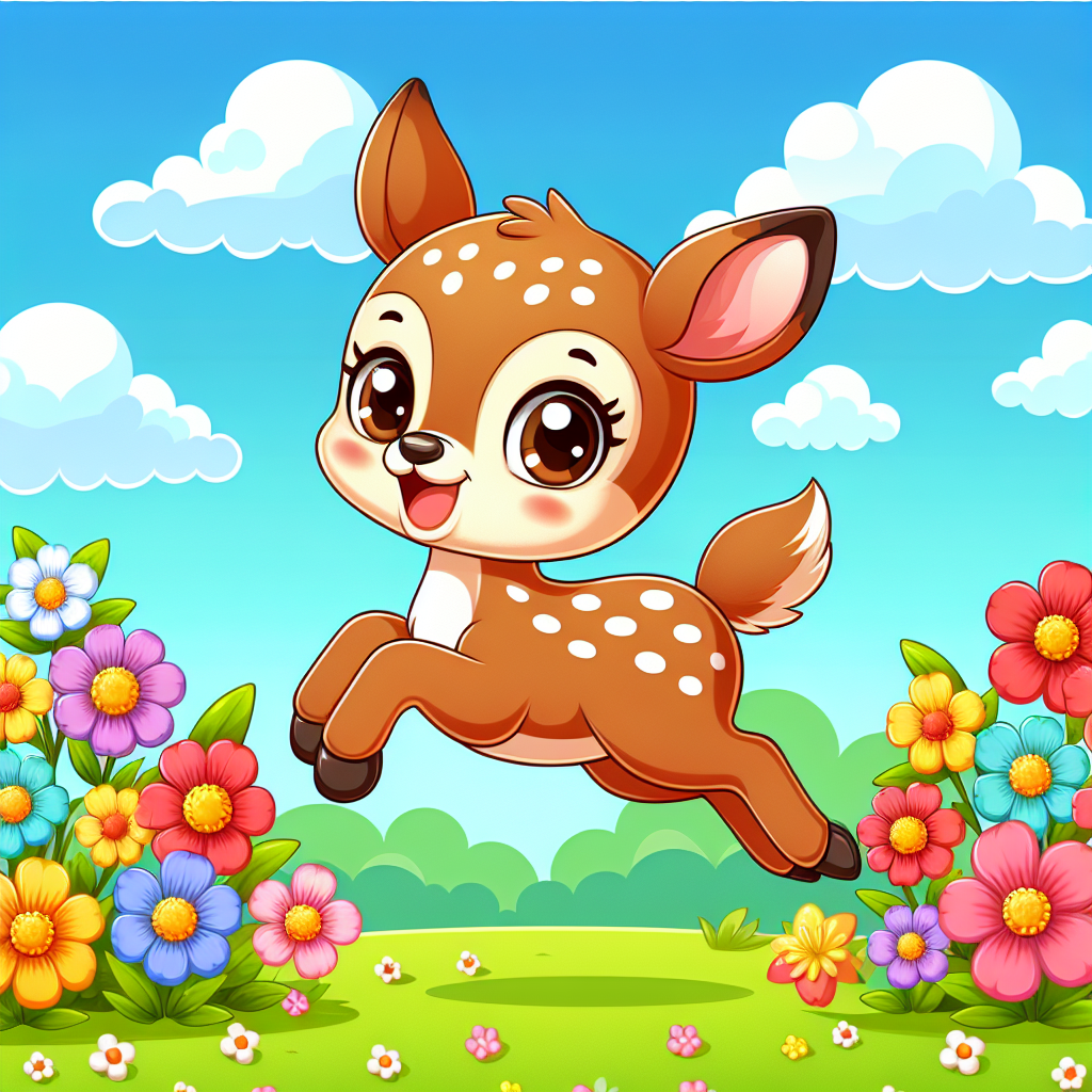 Funny Fawn Numbered Painting Kits