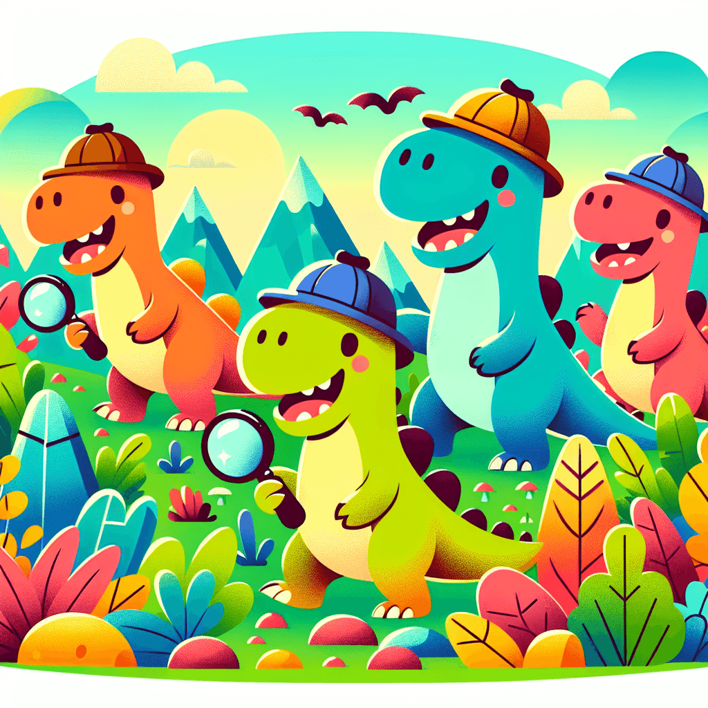 Dinosaur Detective Club DIY Paint By Numbers