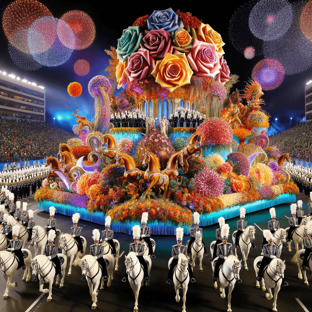 The Rose Parade - Pasadena, California Paint By Numbers Kits