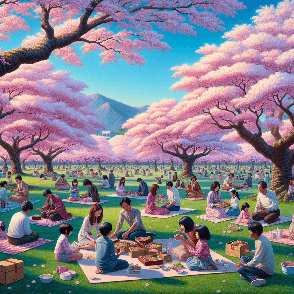 The Cherry Blossom Festival - Japan Number Painting