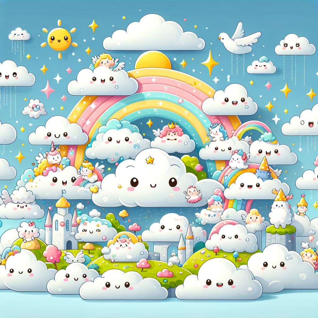 Friendly Cloud Kingdom Paint By Numbers Kits