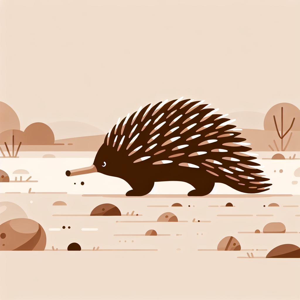 Eager Echidna Paint By Numbers Art