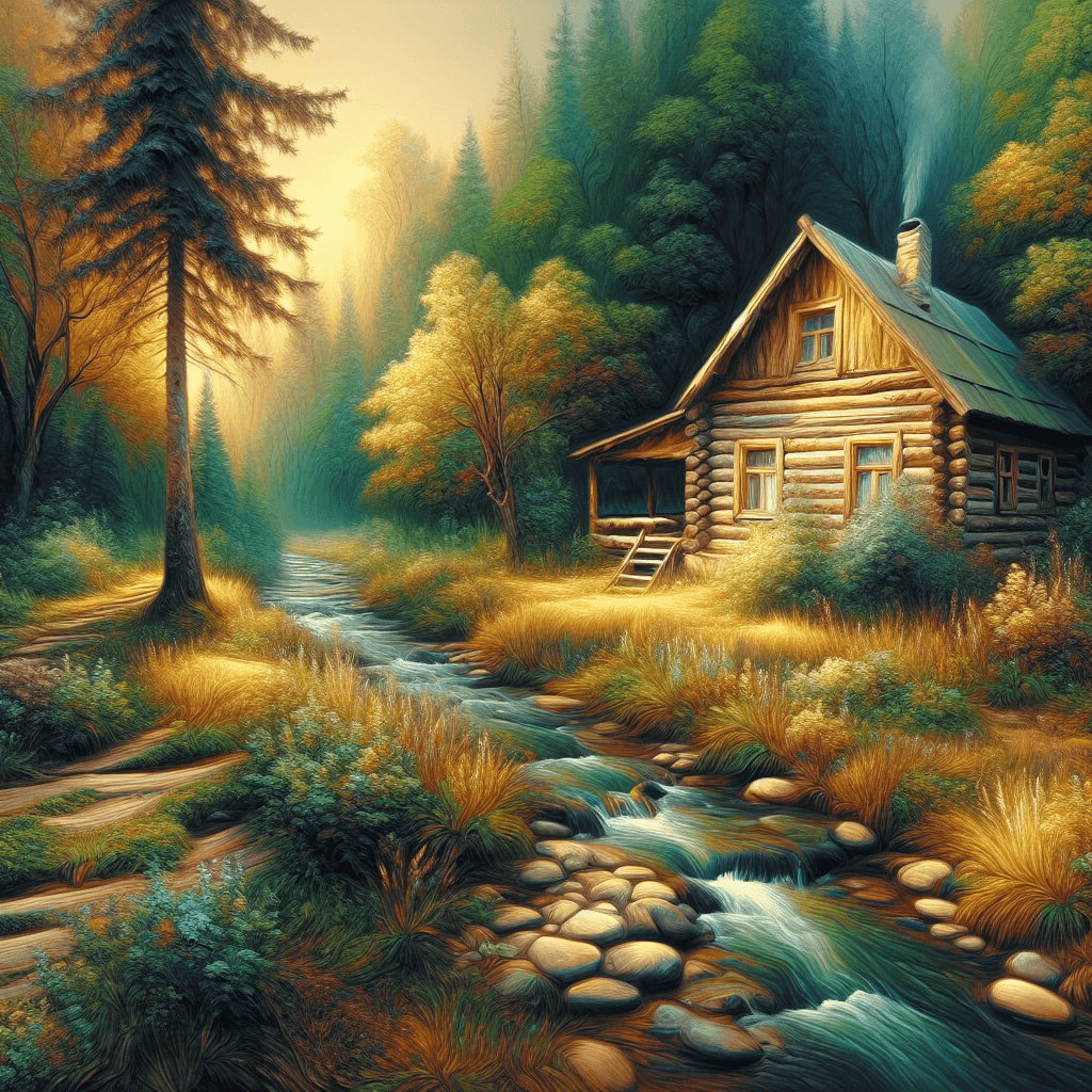 Rustic Cabin Tranquility Paint By Numbers Kits