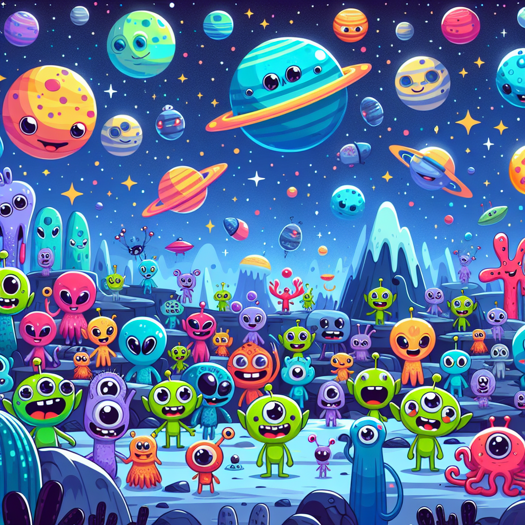 Alien Planet Explorers Paint By Color