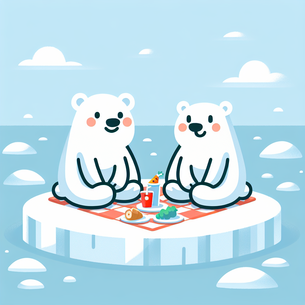 Polar Bear Picnic Painting By Numbers Kit