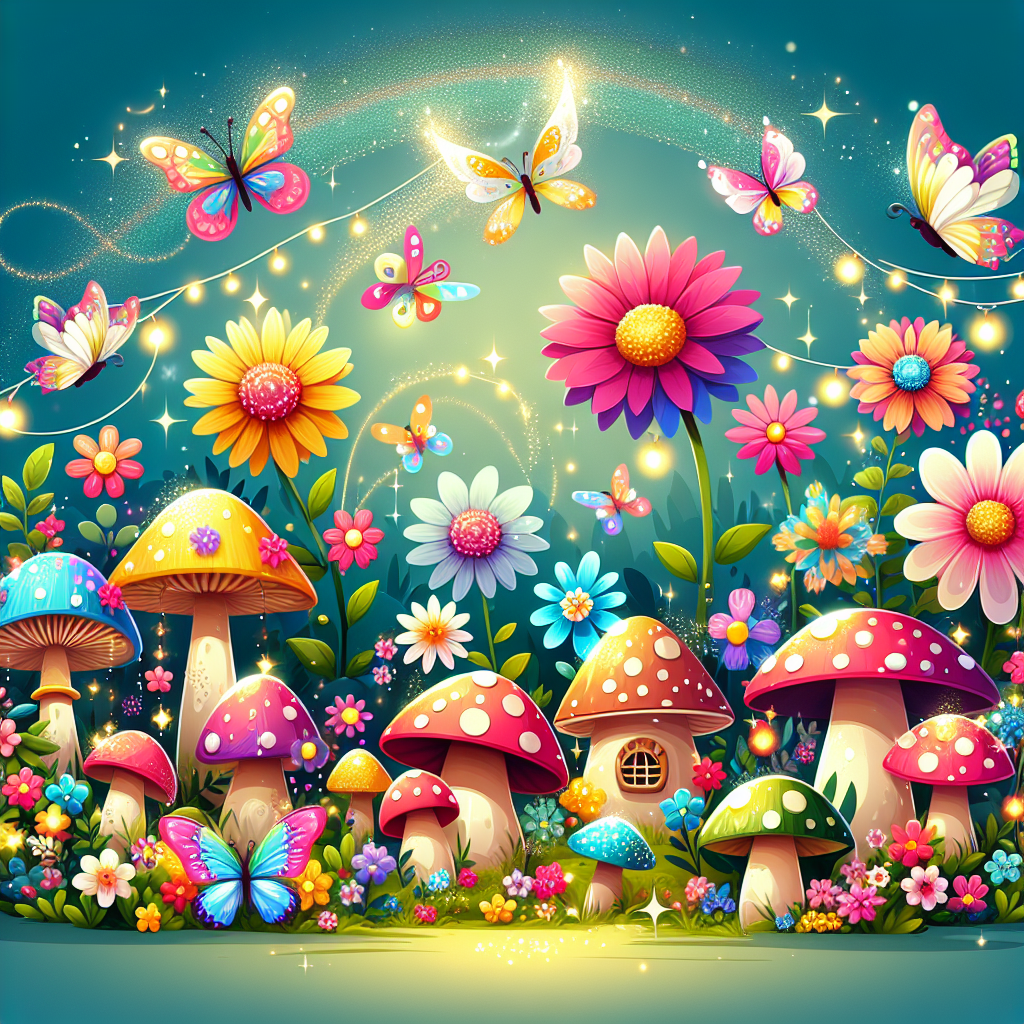 Festive Fairy Garden Painting By Numbers Kit
