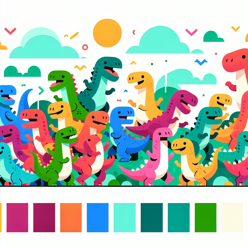 Dancing With Dinosaurs Painting By Numbers Kit